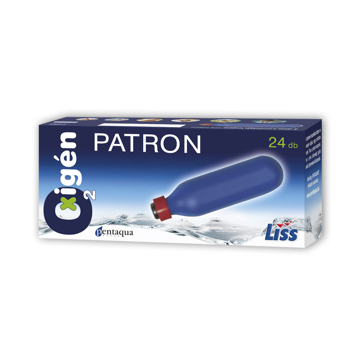 O2 Gas Cartridges Pure Oxygen Canisters/Cartridge 24 x 2g – O2Water
